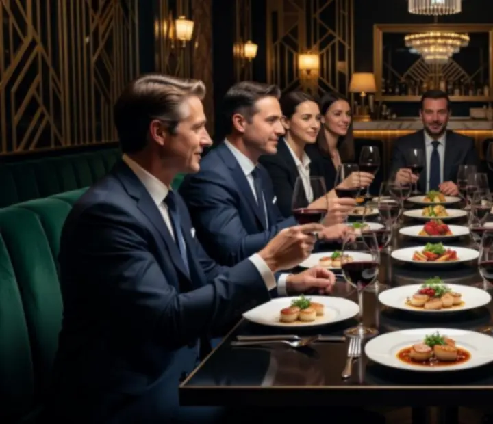 Ekskluzywne spotkanie firmowe w eleganckiej sali restauracji Wonderstar s. r. o..