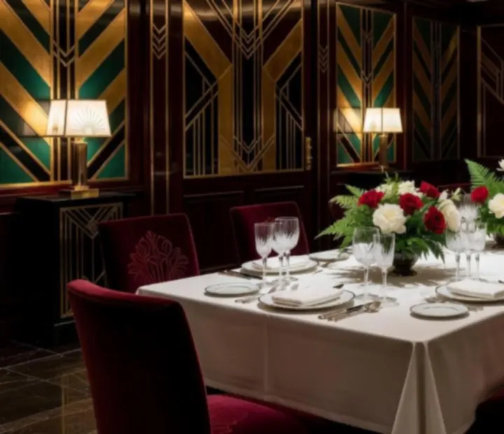 Prywatne przyjęcie w eleganckiej sali restauracyjnej z akcentem kasynowym
