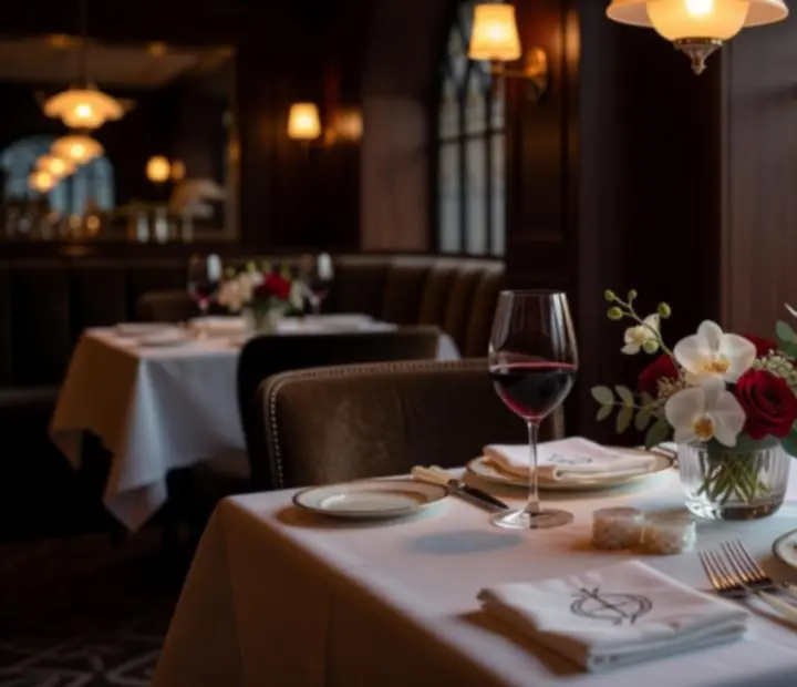 Stolik na romantyczny wieczór w eleganckim wnętrzu Wonderstar s. r. o.